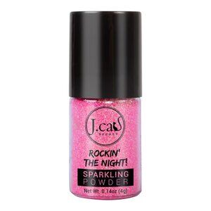 J.Cat Beauty Rockin' The Night Sparkling Powder, Color Ultra Pink - Hot Pink